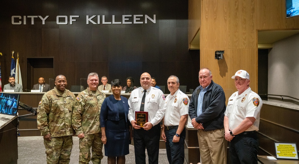 Fort Cavazos, Killeen fire departments partnership recognized