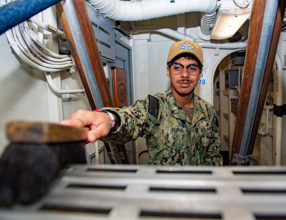 Truman is currently undergoing a planned incremental availability (PIA) at Norfolk Naval Shipyard