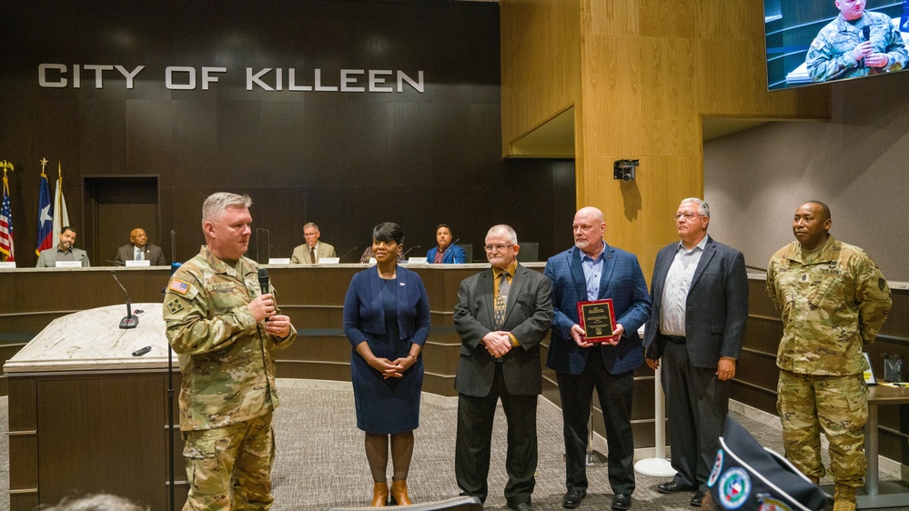 City of Killeen, Fort Hood recognized for partnership