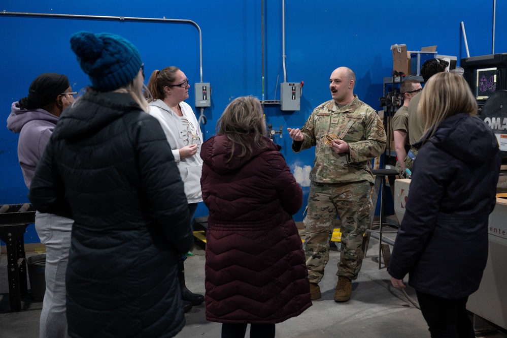 354th Maintenance Squadron hosts spouse's open house