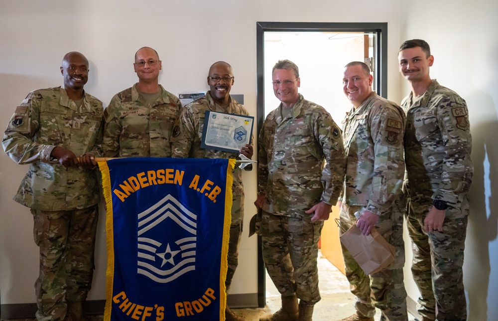Leadership congratulate chief master sgt. selects