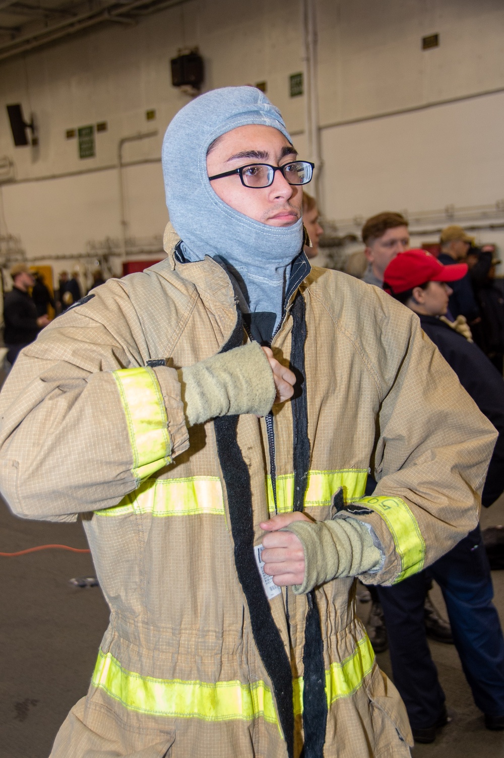 USS Ronald Reagan (CVN 76) conducts a joint damage control training drill