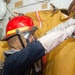 USS Ronald Reagan (CVN 76) conducts a joint damage control training drill