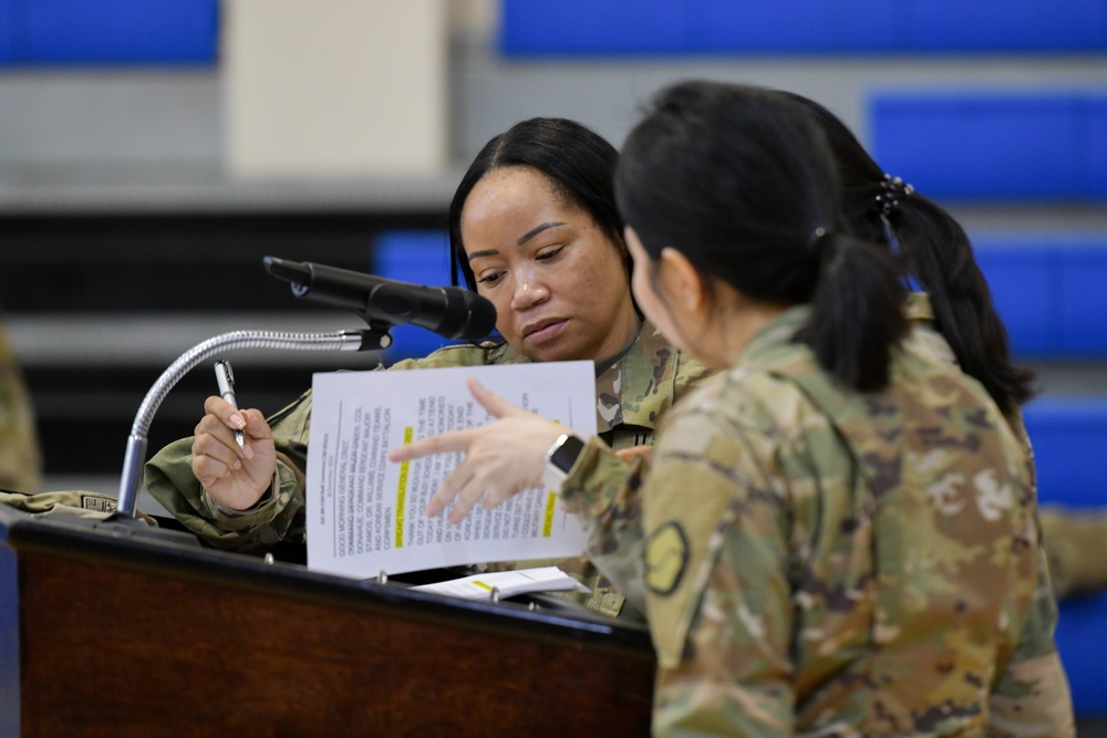 Korean Service Corps Battalion Holds Emotional Farewell for CSM Dunson