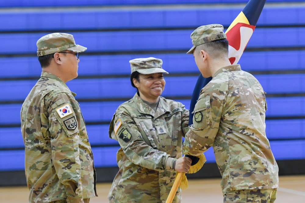 Korean Service Corps Battalion Holds Emotional Farewell for CSM Dunson