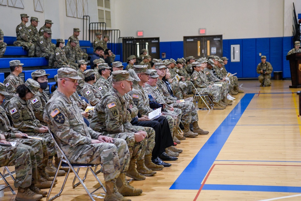 Korean Service Corps Battalion Holds Emotional Farewell for CSM Dunson