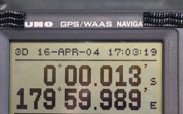 Coast Guard Cutter Polar Star (WAGB-10) crosses “The X”