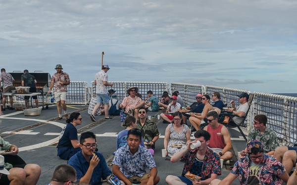 Coast Guard Cutter Polar Star (WAGB-10) crosses “The X”