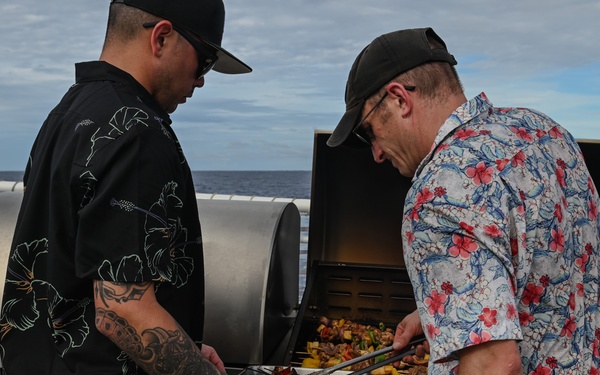 Coast Guard Cutter Polar Star (WAGB-10) crosses “The X”
