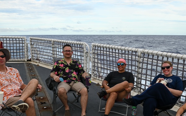 Coast Guard Cutter Polar Star (WAGB-10) crosses “The X”
