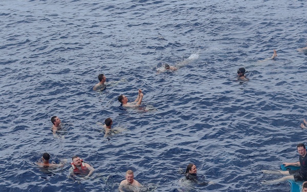 Coast Guard Cutter Polar Star (WAGB-10) crosses “The X”