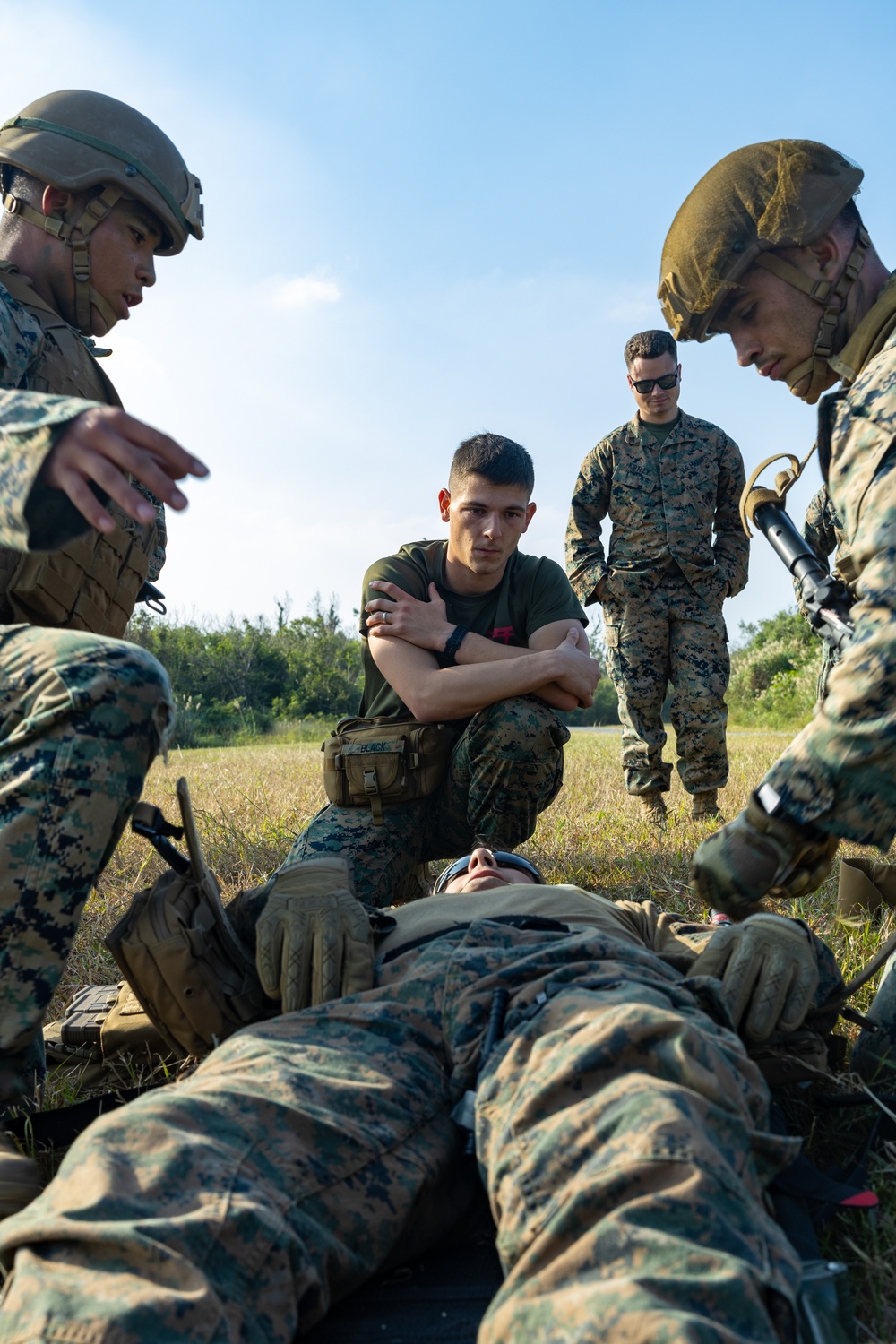 U.S. Marines with 31st Marine Expeditionary Unit conducts Expeditionary Advanced Base Sensor Exercise and Tactical Casualty Care Instruction