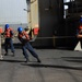 USS HWW (ESB 4) conducts Boat Operations with USS MESA VERDE (LPD 19)