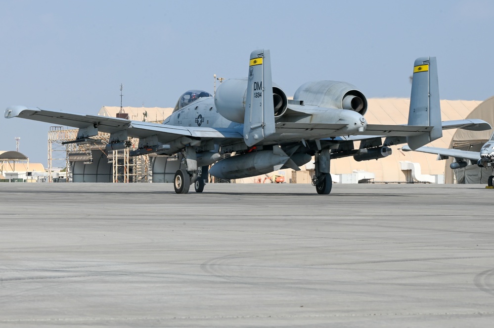 A-10 Thunderbolt II jets ready and postured