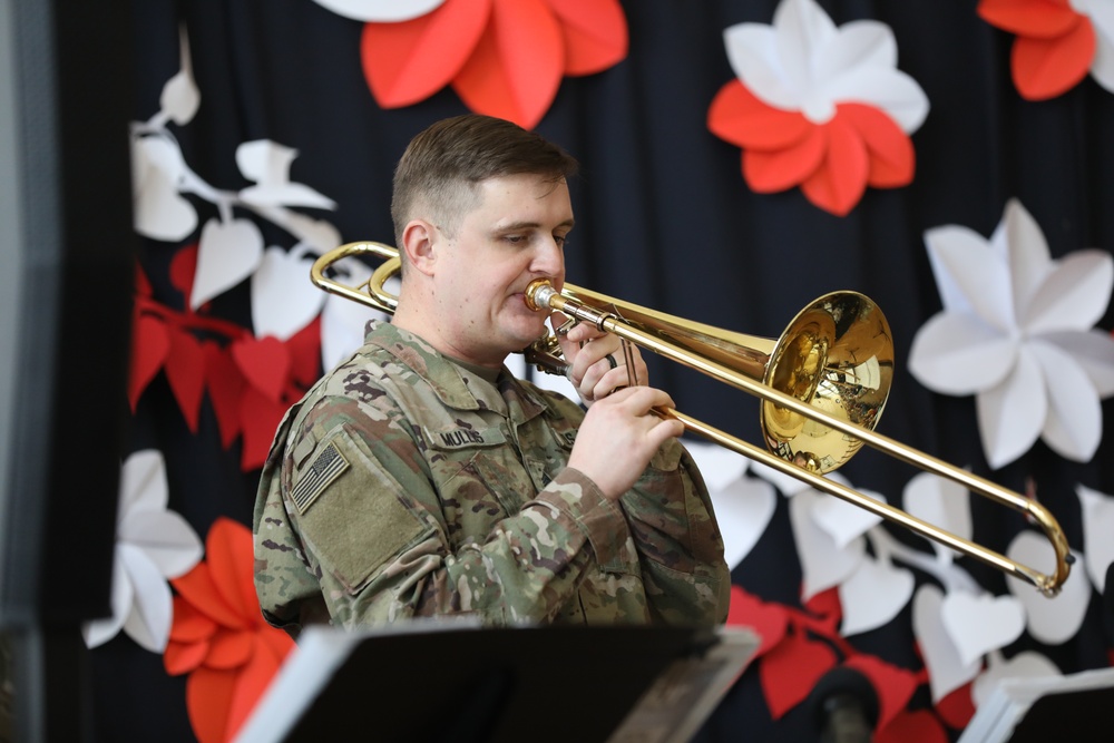 3rd Infantry Division Band performs for students at Krakow School for the Blind