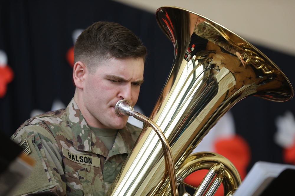 3rd Infantry Division Band performs for students at Krakow School for the Blind