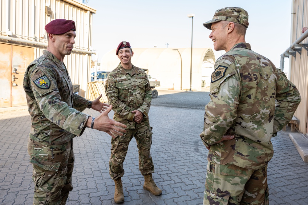 Third Air Force, 406 AEW leaders visit deployed troops