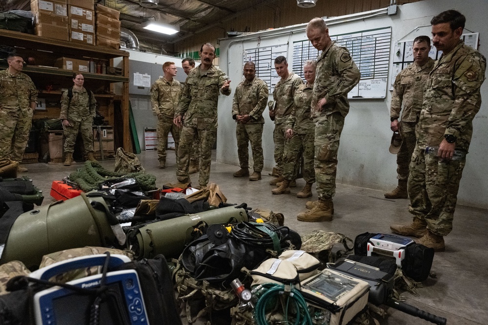 Third Air Force, 406 AEW leaders visit deployed troops