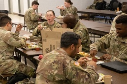 304th Military Police Battalion enjoys holiday meal