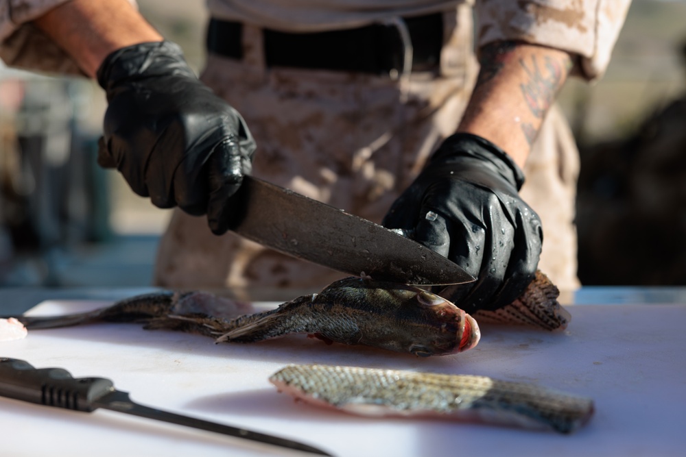 Steel Knight 23.2: 5th Marines, CLB-5 serve fresh chow in the field