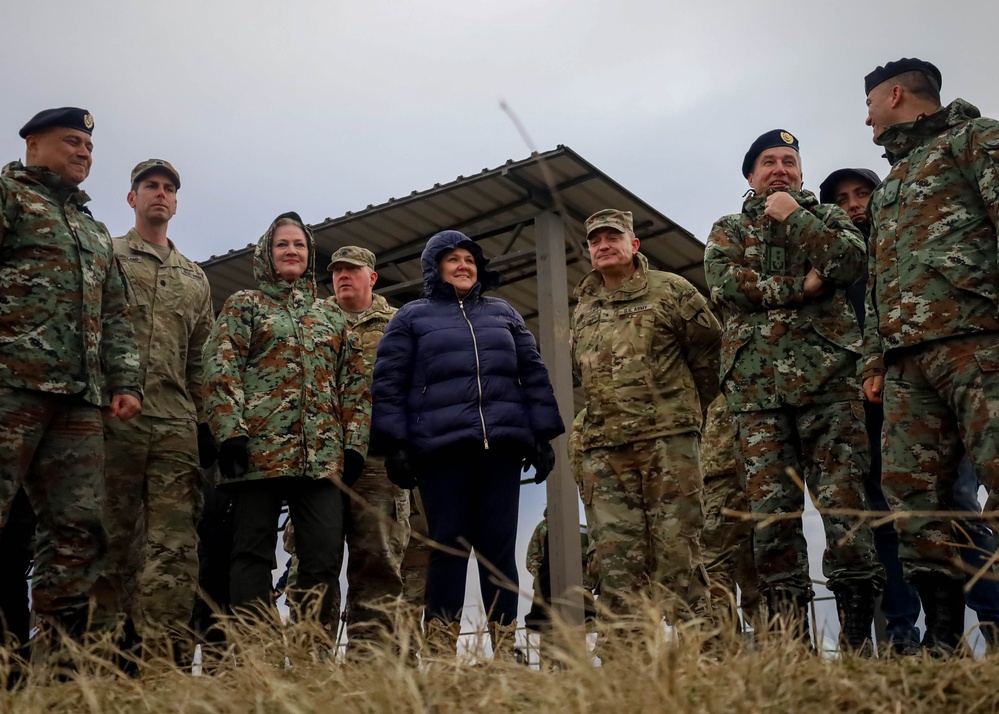 U.S. Ambassador to North Macedonia visits Krivolak Training Area during Brave Partner 23