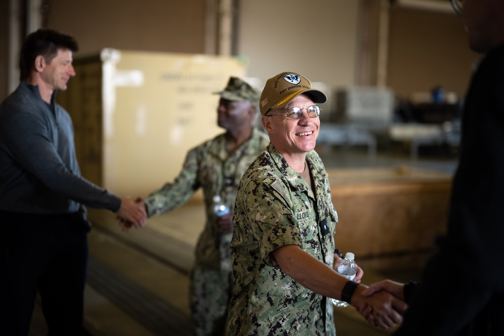 Rear Adm. Jason Lloyd Tours Mission Package Support Facility at Naval Surface Warfare Center, Port Hueneme Division