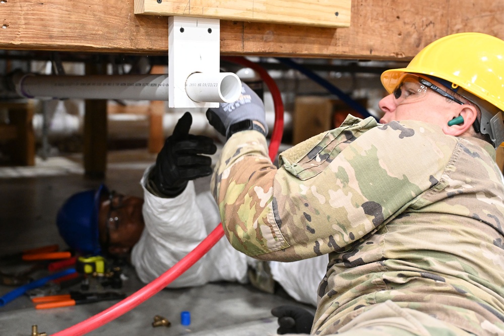 Fort Dix 80th TNG CMD TC Dix 94th DIV Plumber Course 12K Bldg 4309. December 8th, 2023.