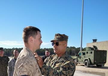 Lt Gen. Brian Cavanaugh Visits MCSFBn Kings Bay