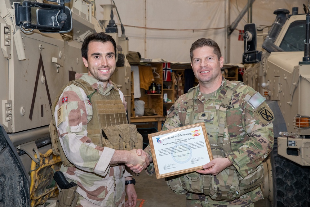 CJTF-OIR DCG Visits Norwegian Telemark Battalion