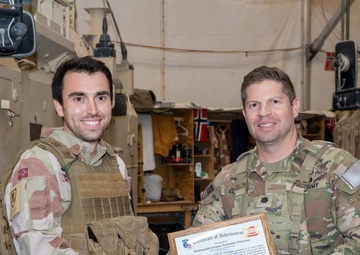 CJTF-OIR DCG Visits Norwegian Telemark Battalion