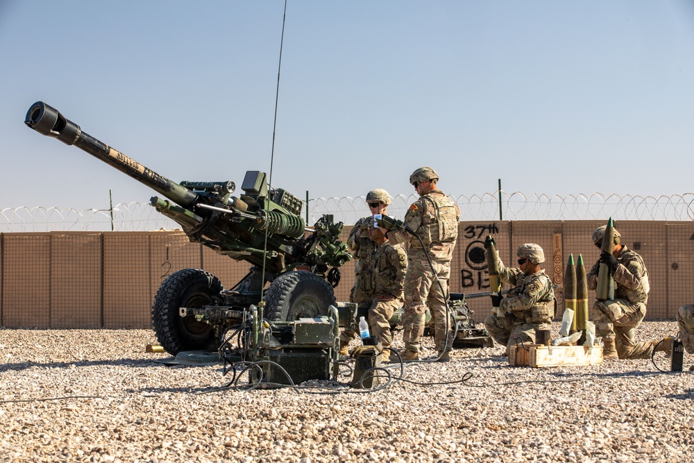 Task Force Redleg Artillery Live Fire Exercise