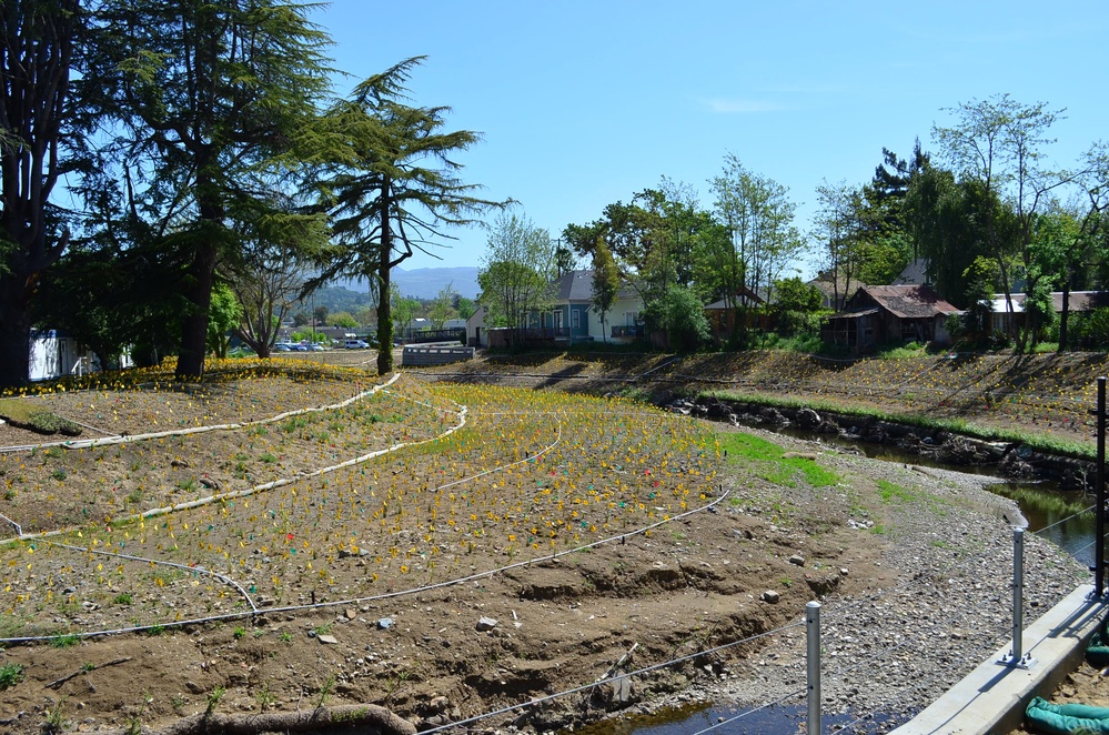 New pedestrian bridge last major phase of Corps’ Napa Creek project