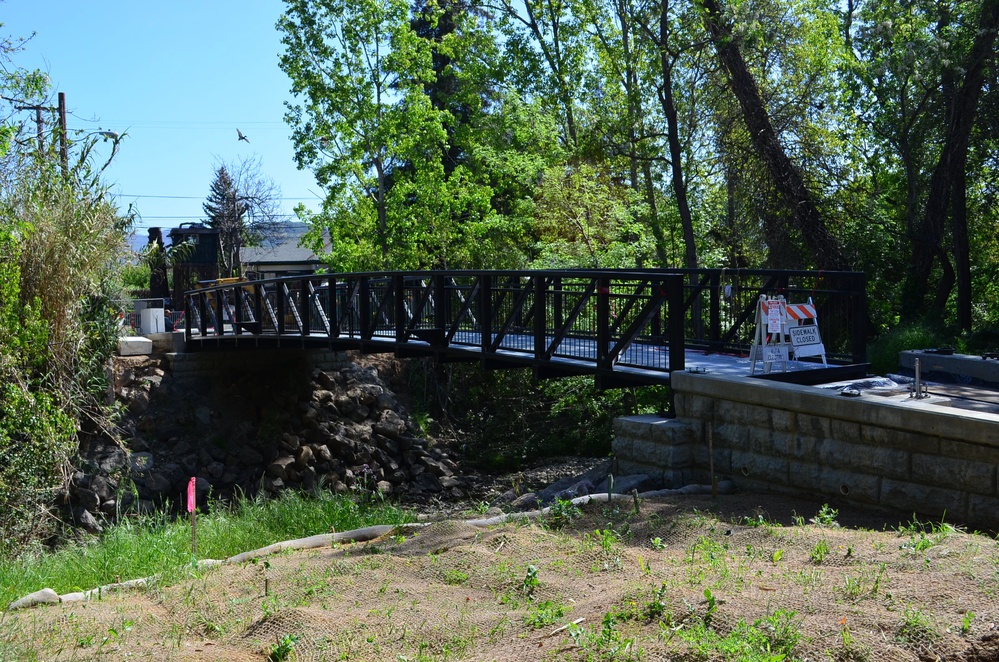 New pedestrian bridge last major phase of Corps’ Napa Creek project