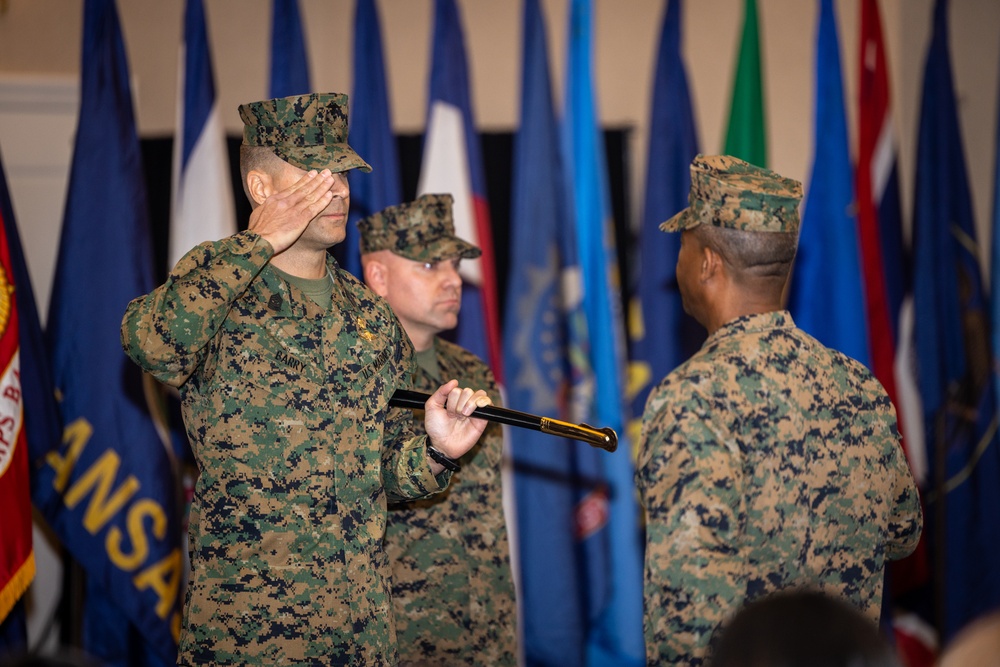 Quantico bids farewell to Sgt. Maj. Barry as Sgt. Maj. Brown assumes post