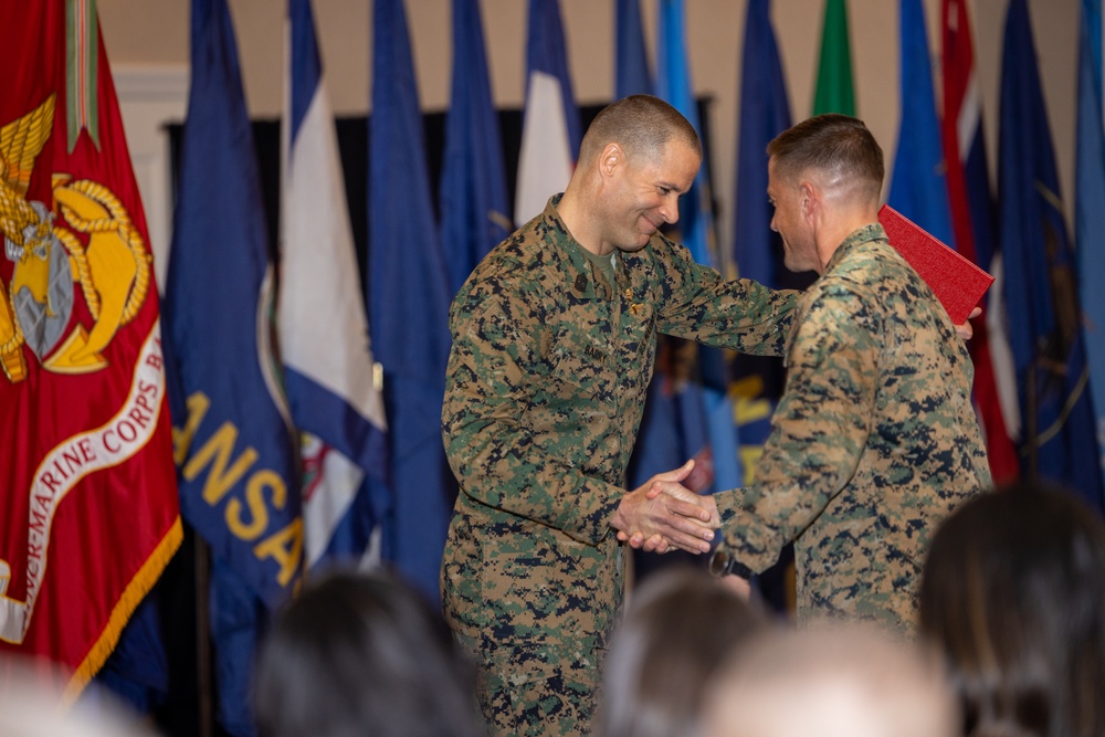 Quantico bids farewell to Sgt. Maj. Barry as Sgt. Maj. Brown assumes post