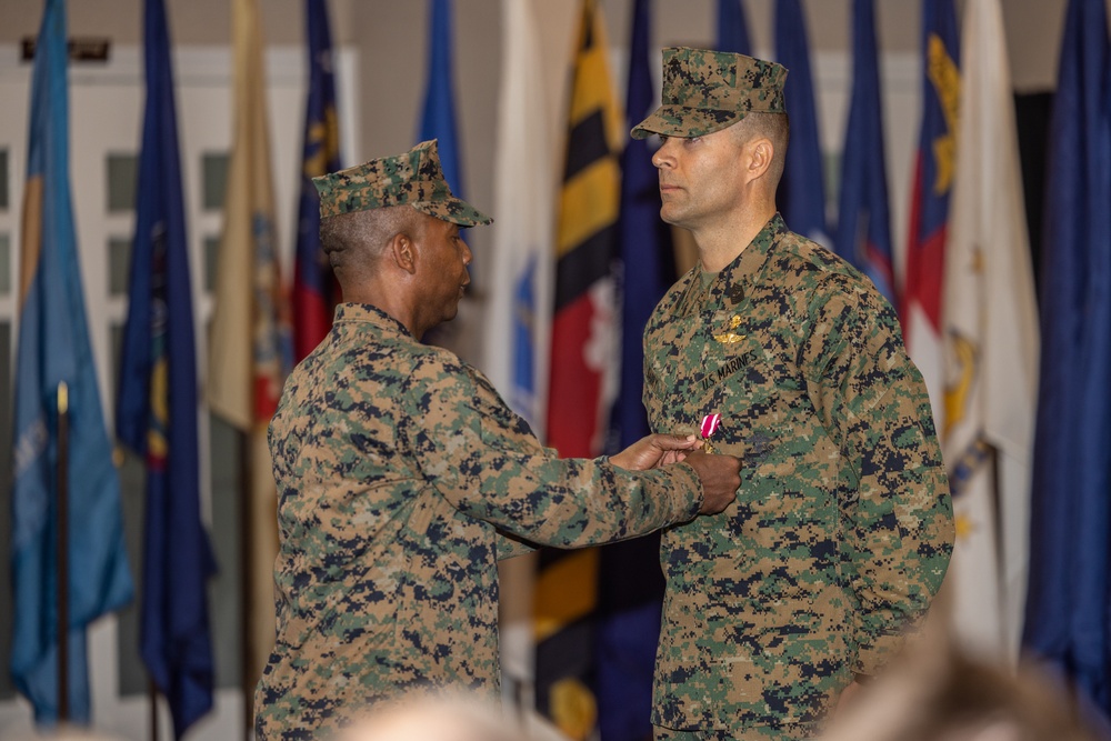 Quantico bids farewell to Sgt. Maj. Barry as Sgt. Maj. Brown assumes post