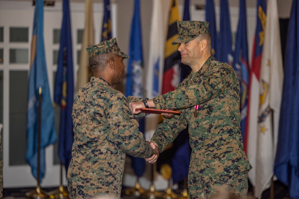 Quantico bids farewell to Sgt. Maj. Barry as Sgt. Maj. Brown assumes post