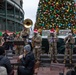 484th Band Play in front of Christmas Tree at Wrigleyville
