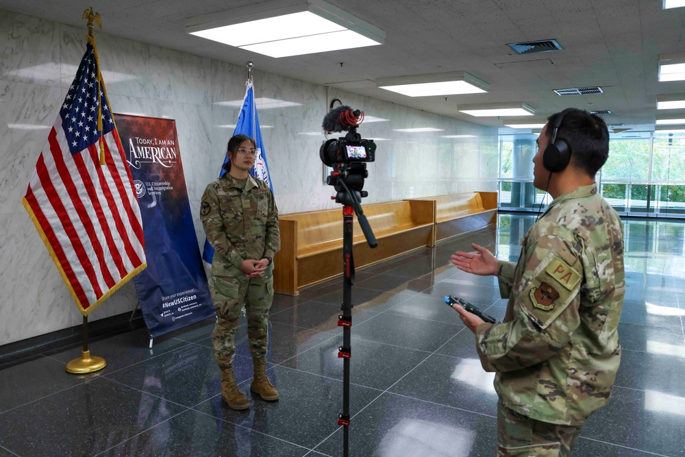 Go Blue, Stay Blue: U.S. Citizenship creates opportunities for Airman