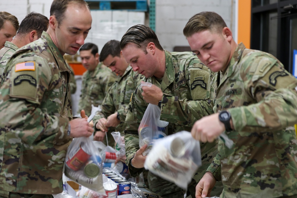 Rangers help the Red Cross