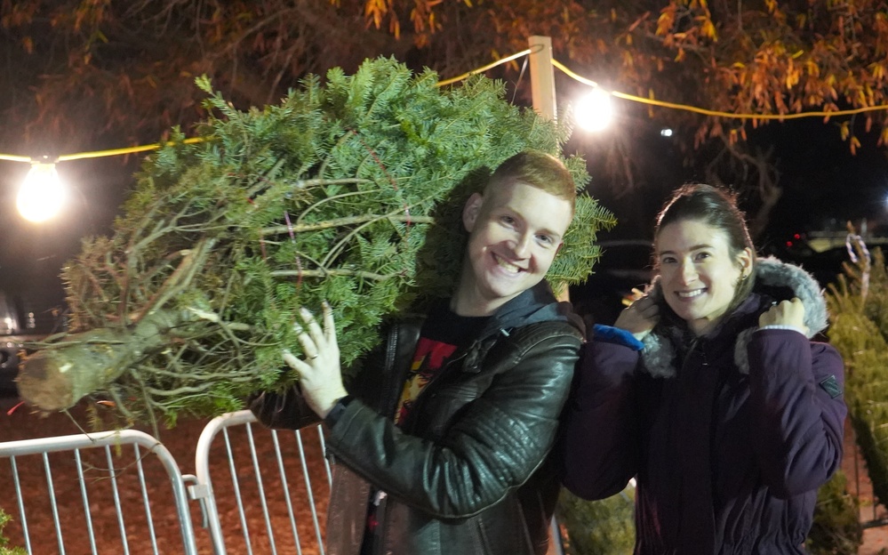 Trees for Troops event onboard Naval Weapons Station Yorktown