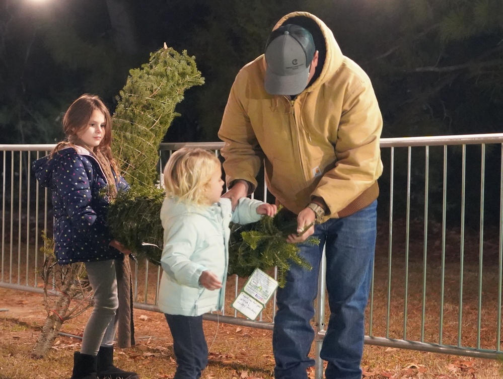 Trees for Troops event onboard Naval Weapons Station Yorktown