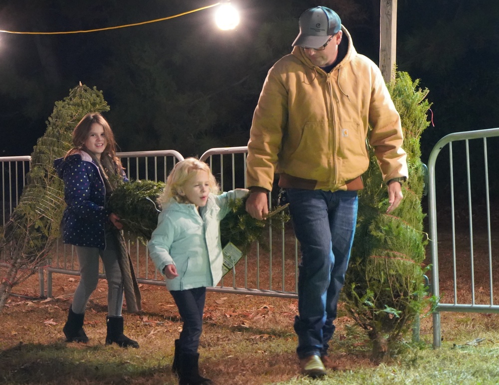 Trees for Troops event onboard Naval Weapons Station Yorktown