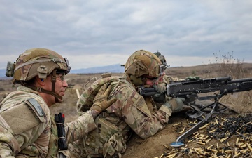 U.S. Army 2-2 Cavalry conducts M240 machine gun training during Brave Partner 23