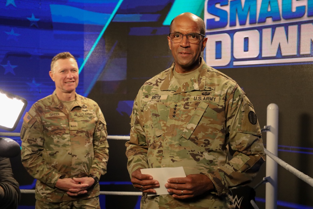 Training and Doctrine Command (TRADOC) Commanding General Attends Wrestling Event in Providence