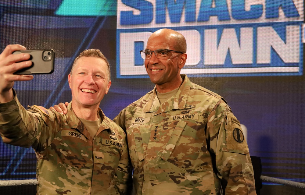 Warrant Officer Craig Morgan Greer Takes a Selfie with Gen. Gary Brito