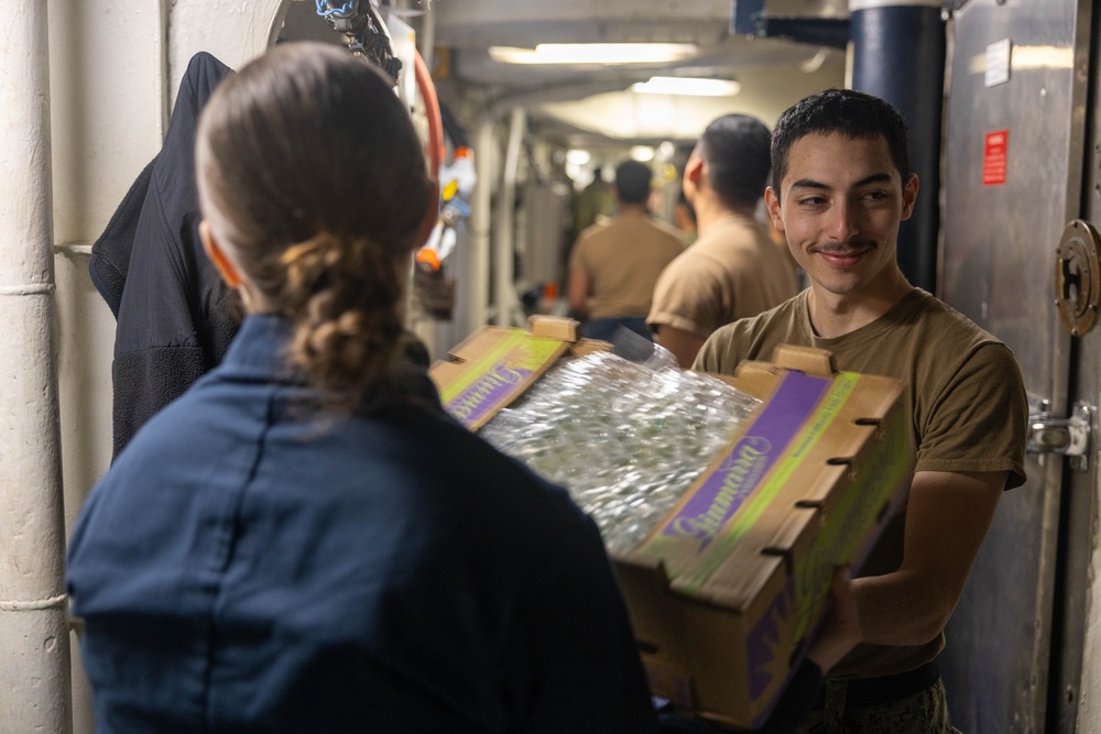 Wasp Sailors Participate in Working Party