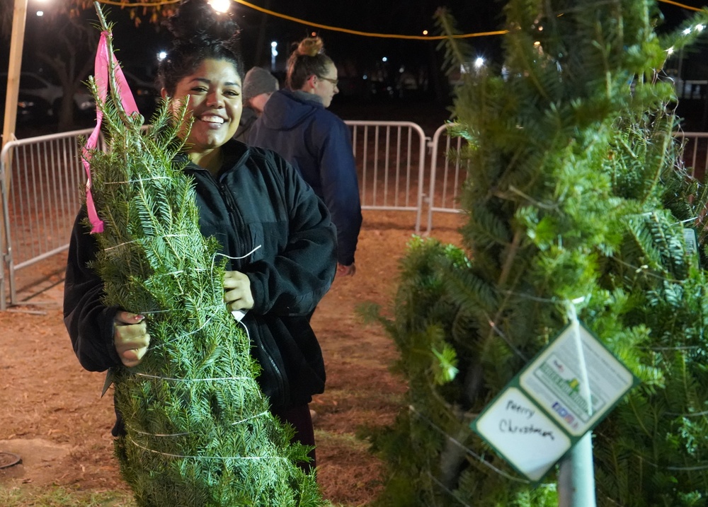 Trees for Troops event onboard Naval Weapons Station Yorktown