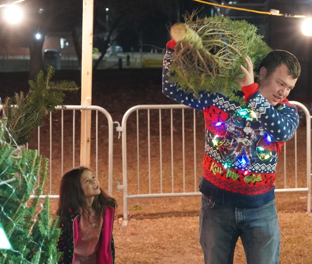 Trees for Troops event onboard Naval Weapons Station Yorktown