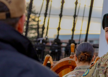 U.S. Army Special Operations Command Chief Warrant Officer on the Deck of the USS Constitution